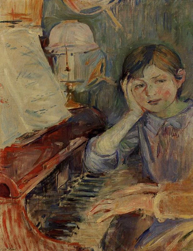 Julie al pianoforte